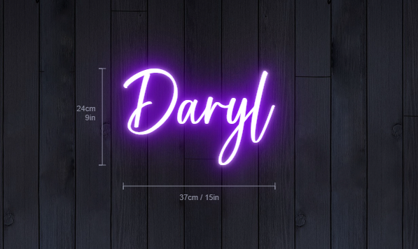 Daryl Custom Neon Sign