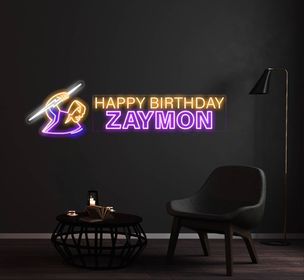 Happy Birthday ZAYMON with Logo
