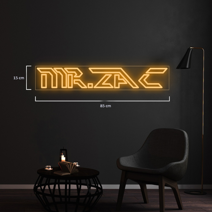 Mr Zac Custom Neon Sign