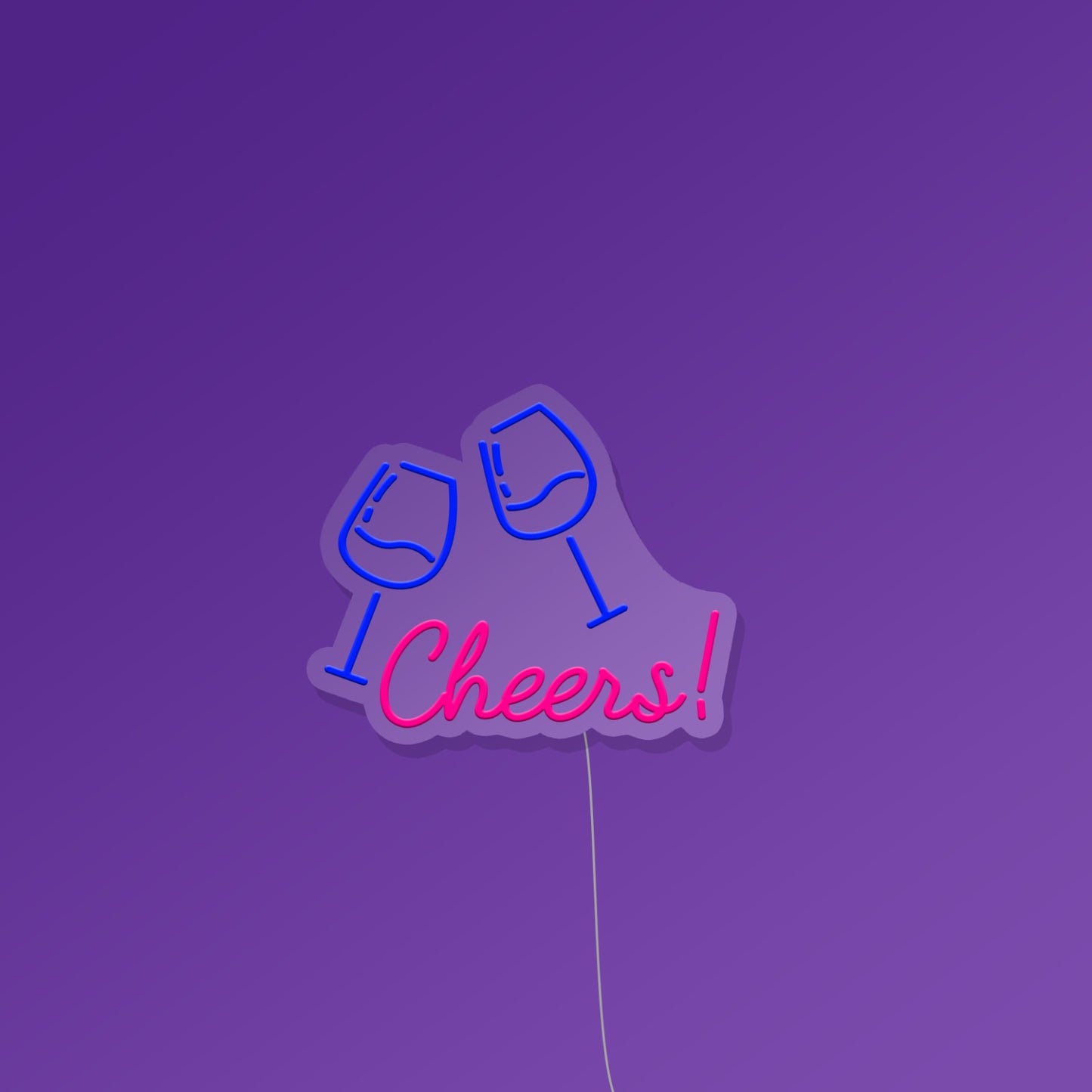 Cheer Glass Neon Sign
