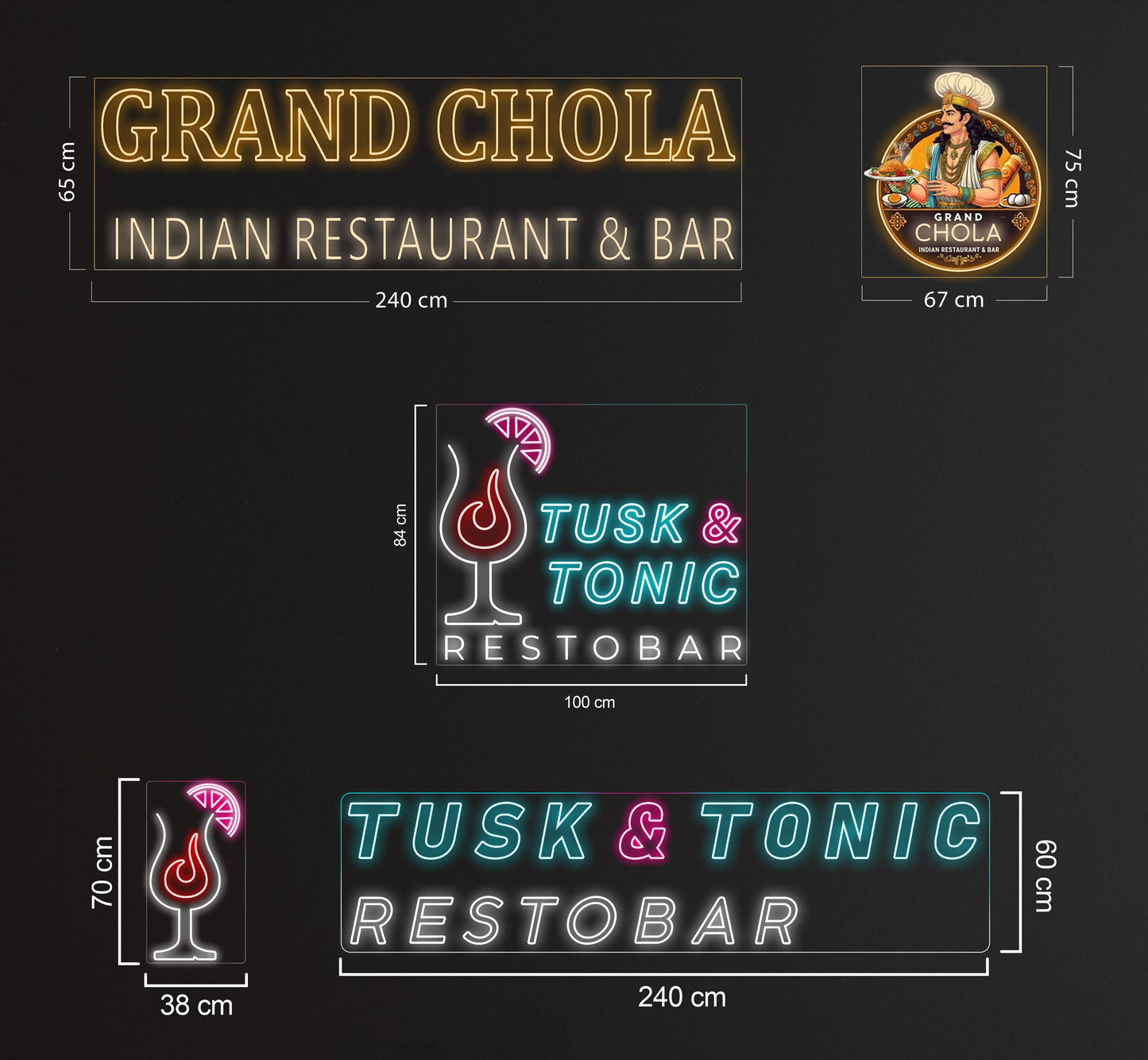 Custom Signs Grand Chola & Tusk - Custom Sign