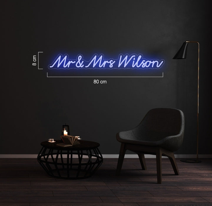 Custom Neon Signs Mr & Mrs