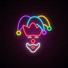 Clown neon sign