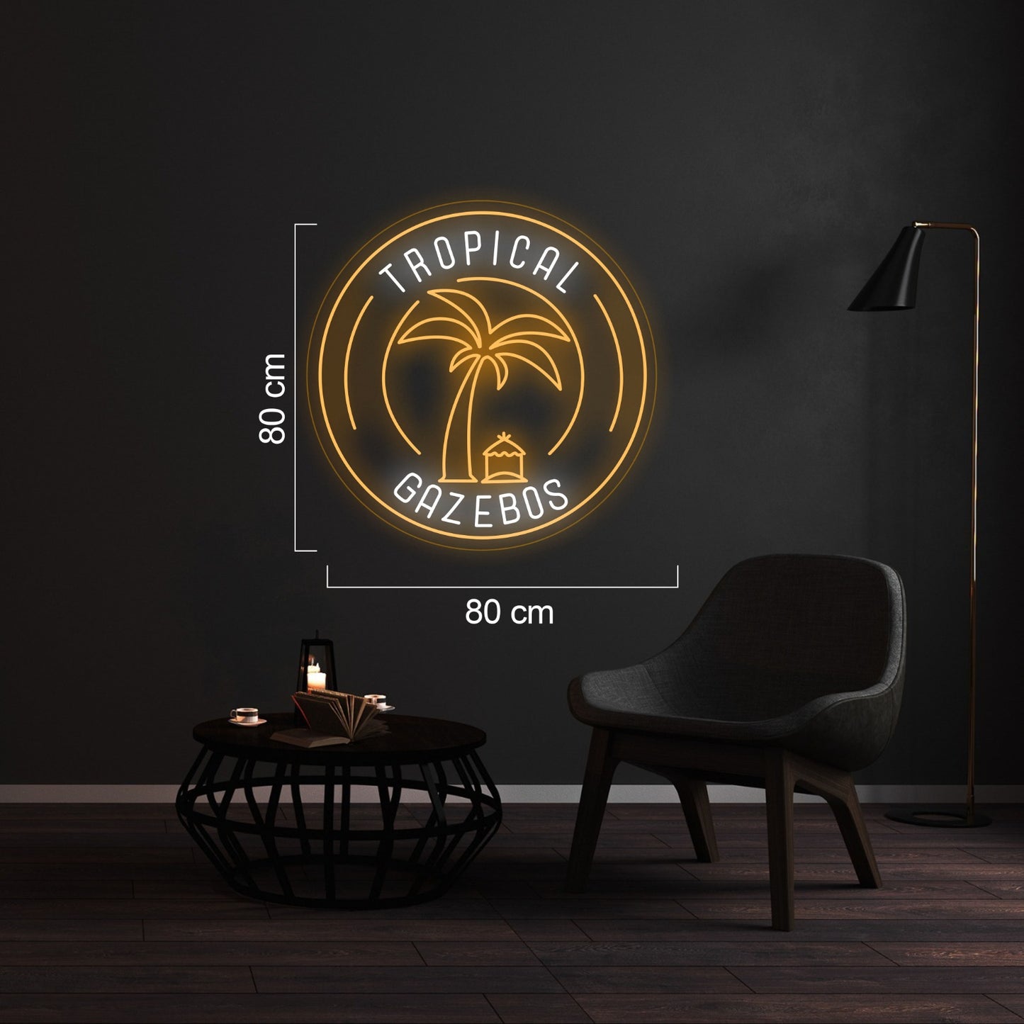 Custom Neon Sign Trophical Gazebos