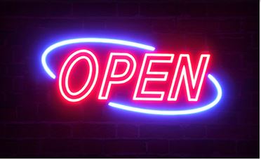custom neon sign open closed