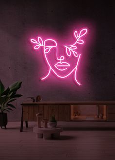 Girl neon sign