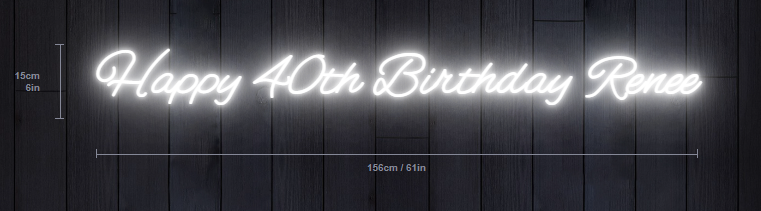 custom neon sign happy birthday
