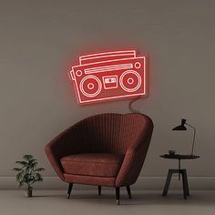 Retro neon sign