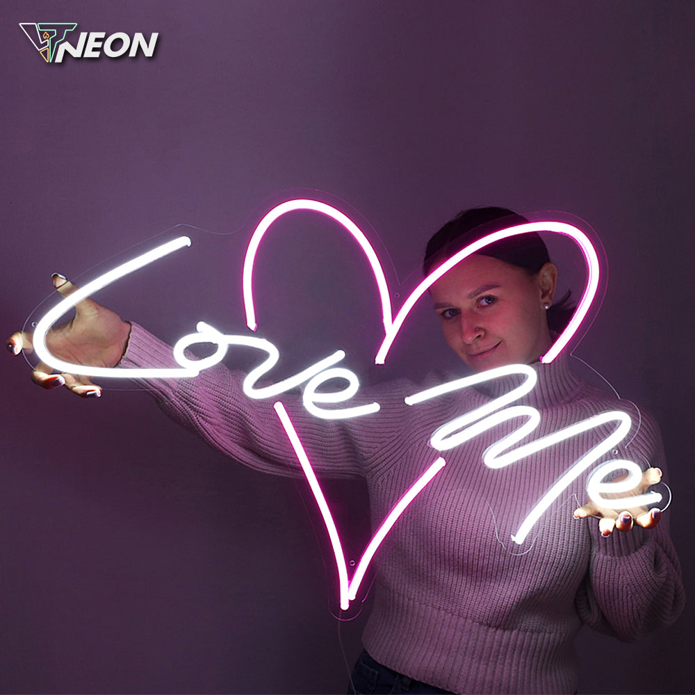 love me neon sign