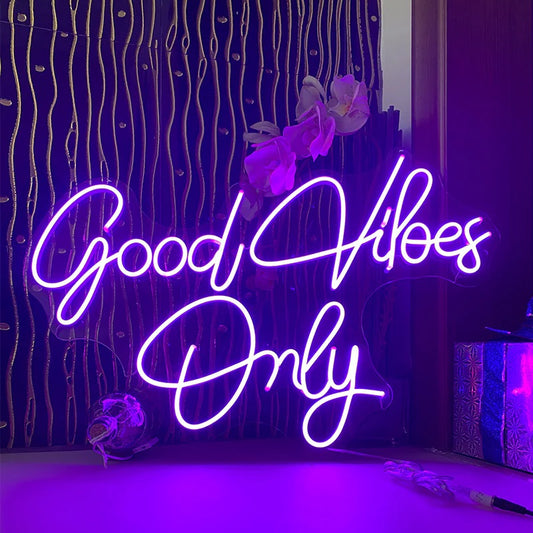 Good Vibes Only 1 neon sign