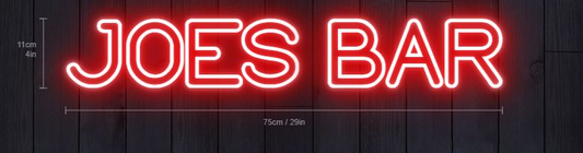 Joes Bar Sign