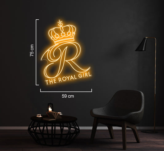 custom neon sign royal girl