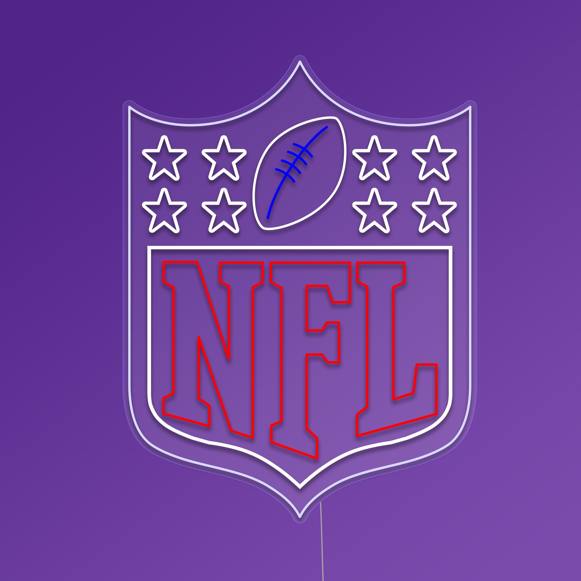 NFL Logo Neon Sign LitNeon AU Nfl logo neon sign litneon au