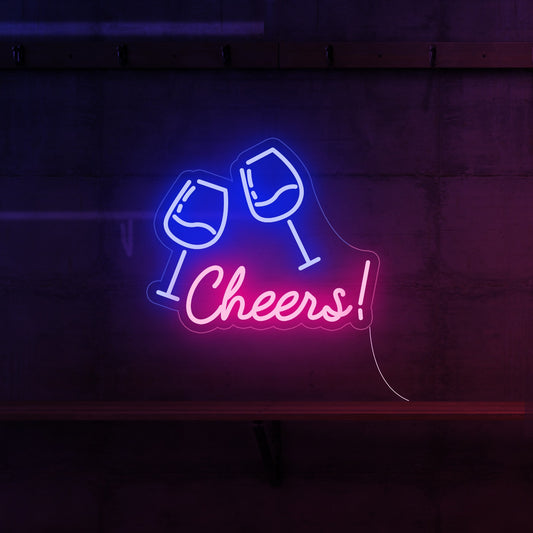 Cheer Glass Neon Sign