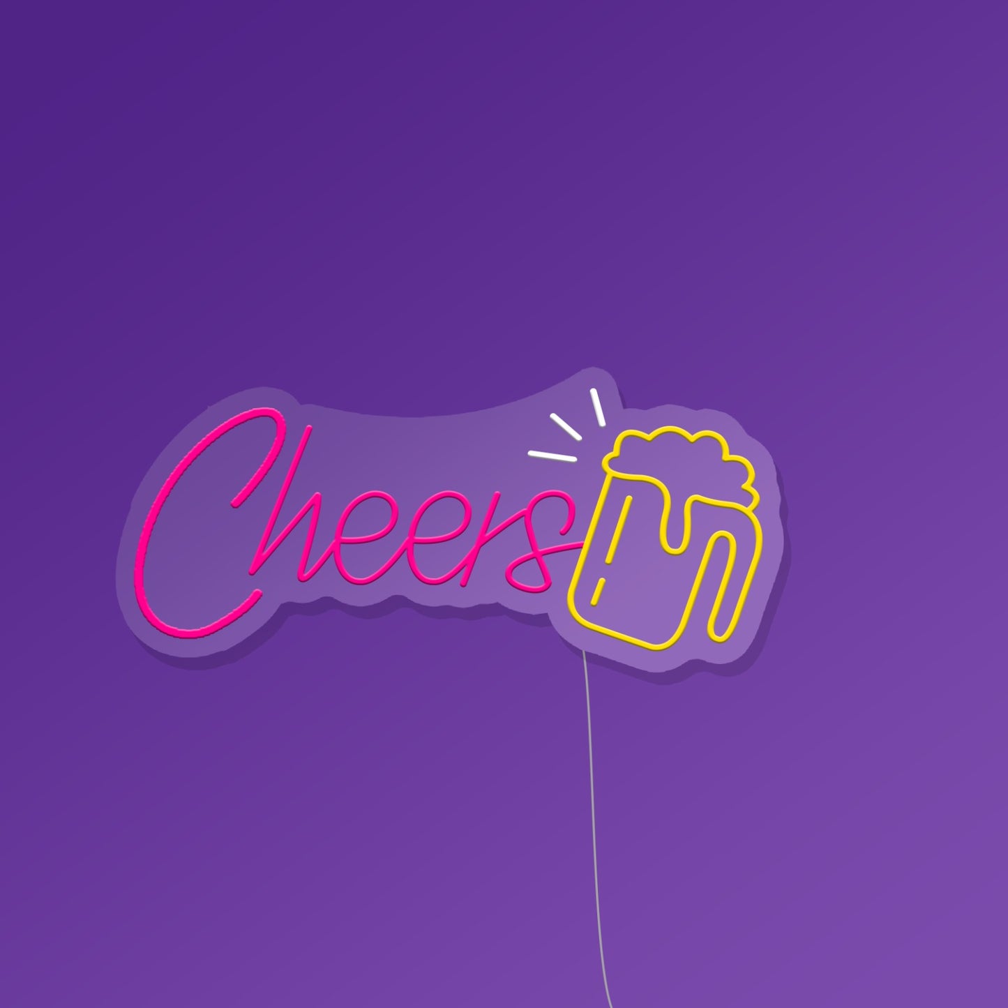 Cheer With Beer Neon Sign