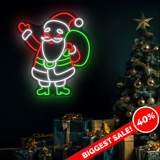 Full Santa Claus Neon Sign