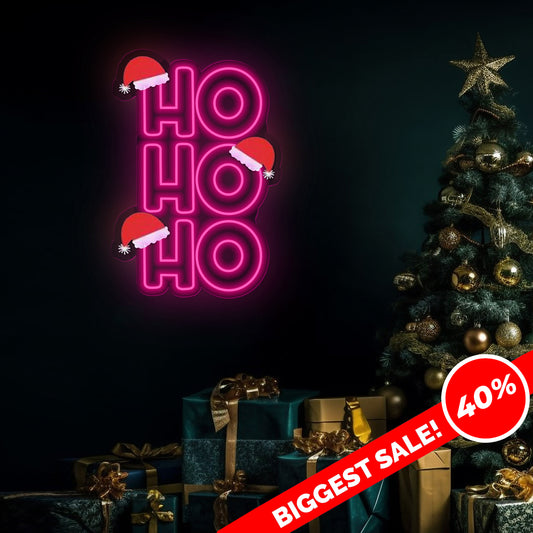 Ho Ho Ho Christmas Neon Sign