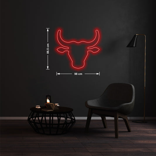 Neon Bull head