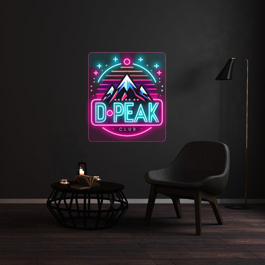 D Peak Custom Neon Sign Indoor and Outdoor