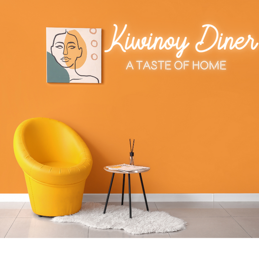 kiwinoy diner neon sign