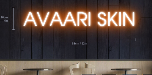 AVAARI SKIN CUSTOM sign