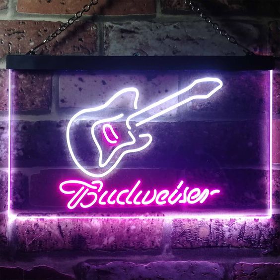 Budweiser Guitar Neon