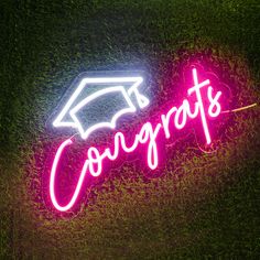 Congrats neon sign