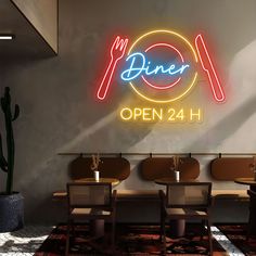 Dinner Neon Sign