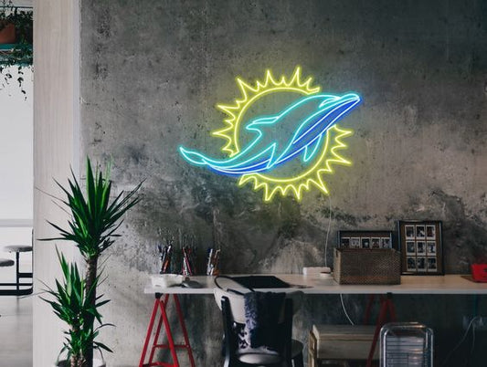 Miami Dolphin Neon Sign