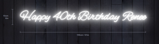custom neon sign happy birthday