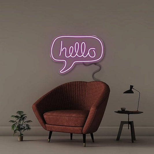 Hello Neon Sign