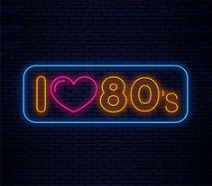 80's neon sign