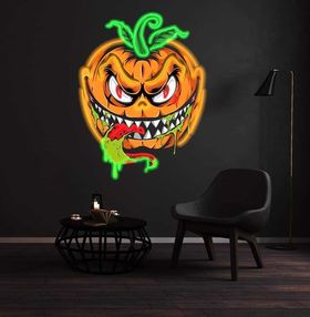 Custom neon sign pumpkin