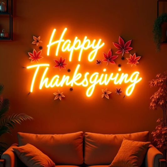 Happy Thanksgiving Neon Sign