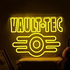 Vault-tec neon sign