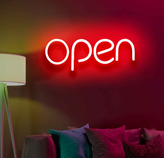 Open Neon Sign