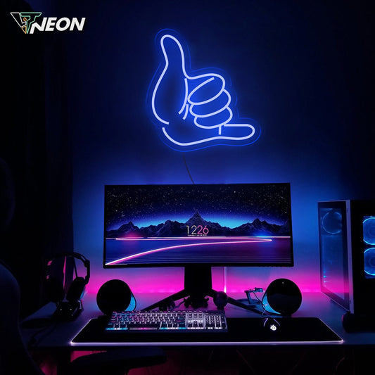 Hand Sign Neon Sign