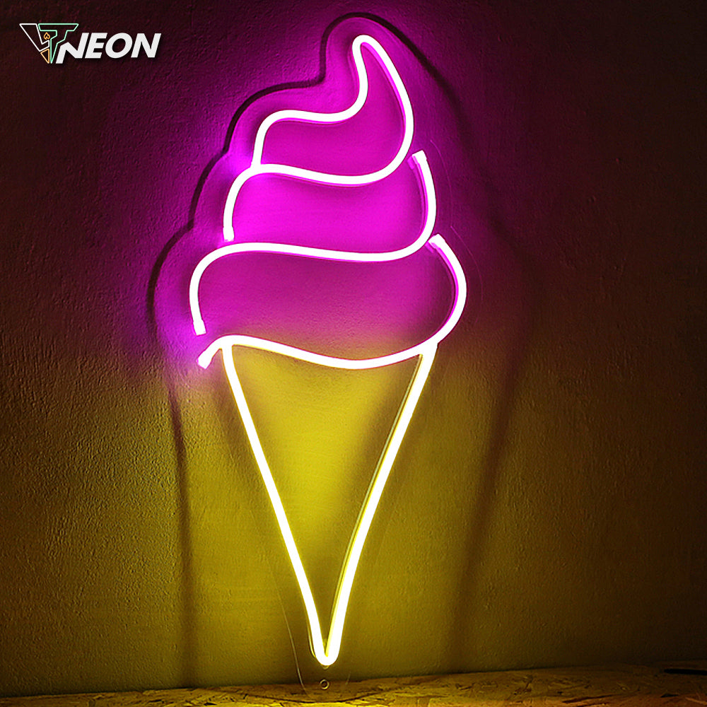 Ice Cone Neon Sign